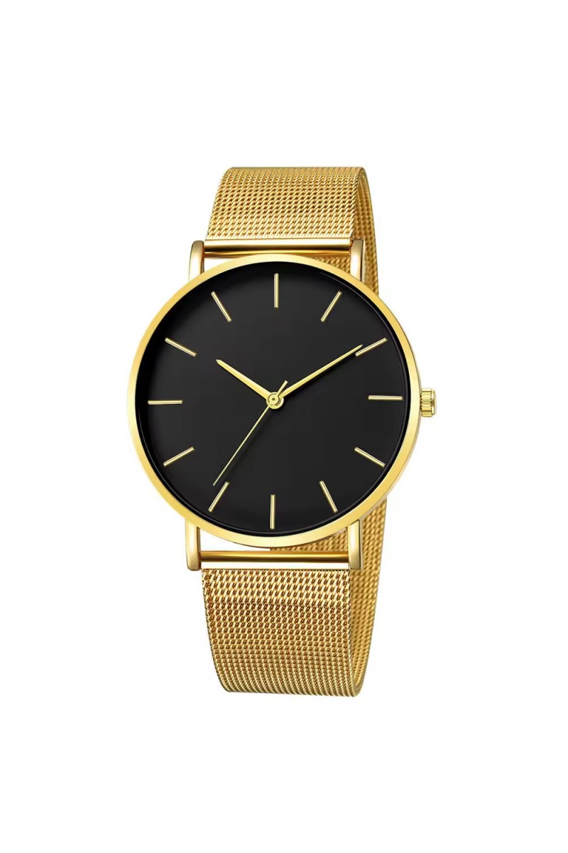 Hot Selling No logo Simple Thin Wristwatch Casual Mesh Strap Quartz Boys Watch Gift Men Stainless Steel Band Cheap Watch