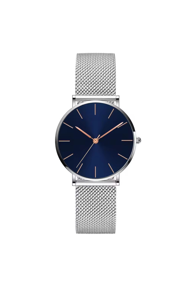 Hot Selling No logo Simple Thin Wristwatch Casual Mesh Strap Quartz Boys Watch Gift Men Stainless Steel Band Cheap Watch