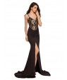Women's Club Sexy Swing Dress,Floral Strap Asymmetrical Sleeveless Black Polyester / Spandex Summer