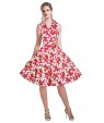  Women's 50s VTG Retro Floral Rockabilly Hepburn Pinup Cos Party Swing Dress 530